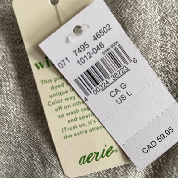 Aerie light grey tie dye cover up dress - Picture 5 of 6